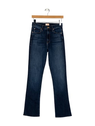 Mother Mid-Rise Straight Leg Jeans