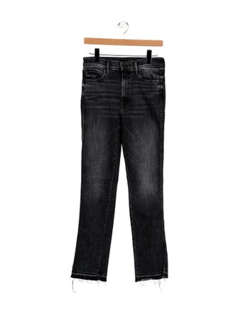 Mother Mid-Rise Straight Leg Jeans