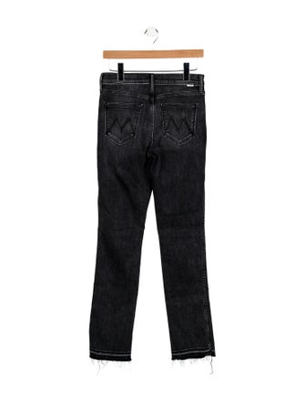 Mother Mid-Rise Straight Leg Jeans