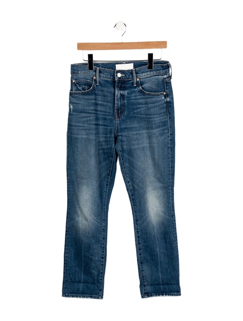 Mother Mid-Rise Straight Leg Jeans