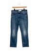 Mother Mid-Rise Straight Leg Jeans