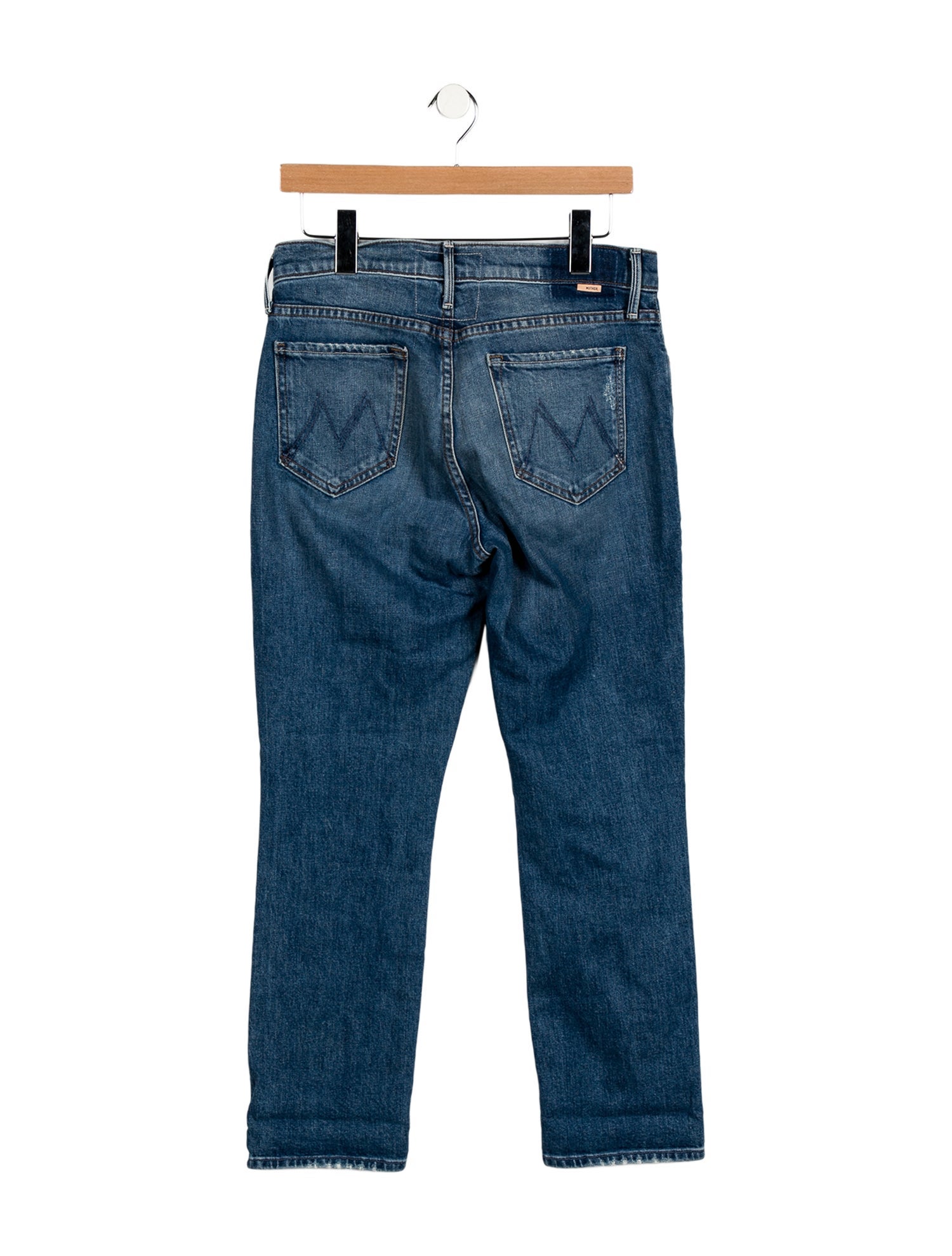 Mother Mid-Rise Straight Leg Jeans