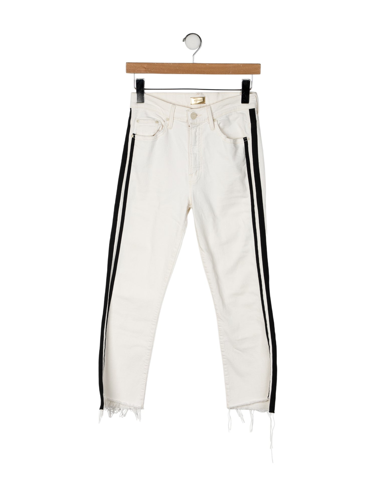 Mother Mid-Rise Straight Leg Jeans