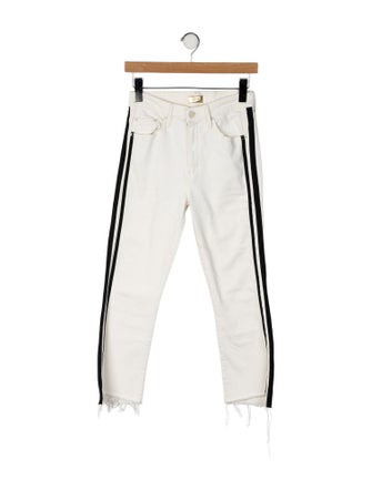 Mother Mid-Rise Straight Leg Jeans