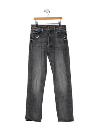 Mother Mid-Rise Straight Leg Jeans