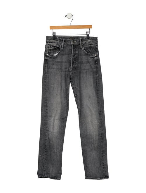 Mother Mid-Rise Straight Leg Jeans