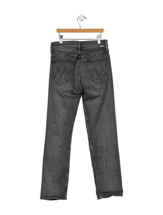 Mother Mid-Rise Straight Leg Jeans
