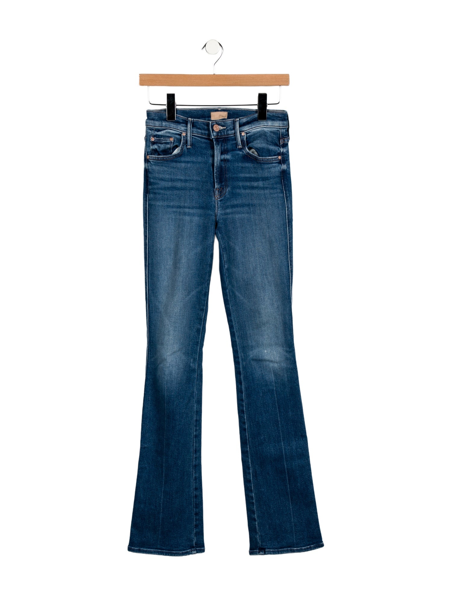 Mother Mid-Rise Straight Leg Jeans