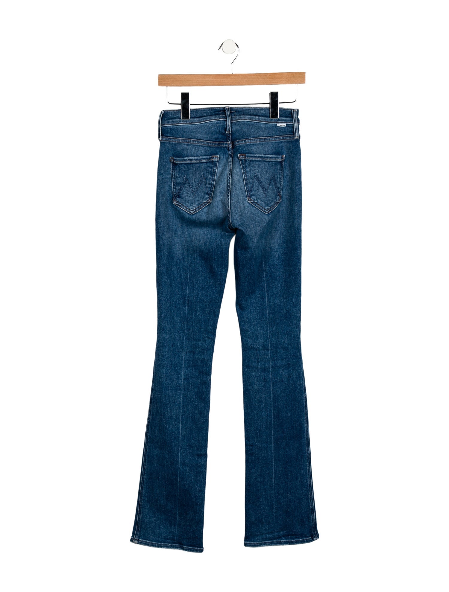 Mother Mid-Rise Straight Leg Jeans