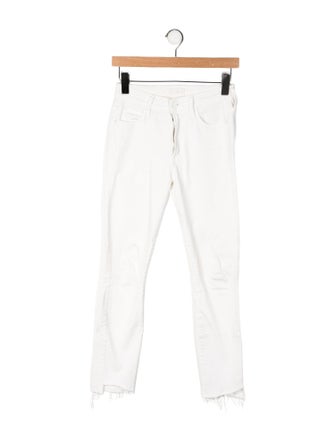 Mother Mid-Rise Skinny Leg Jeans