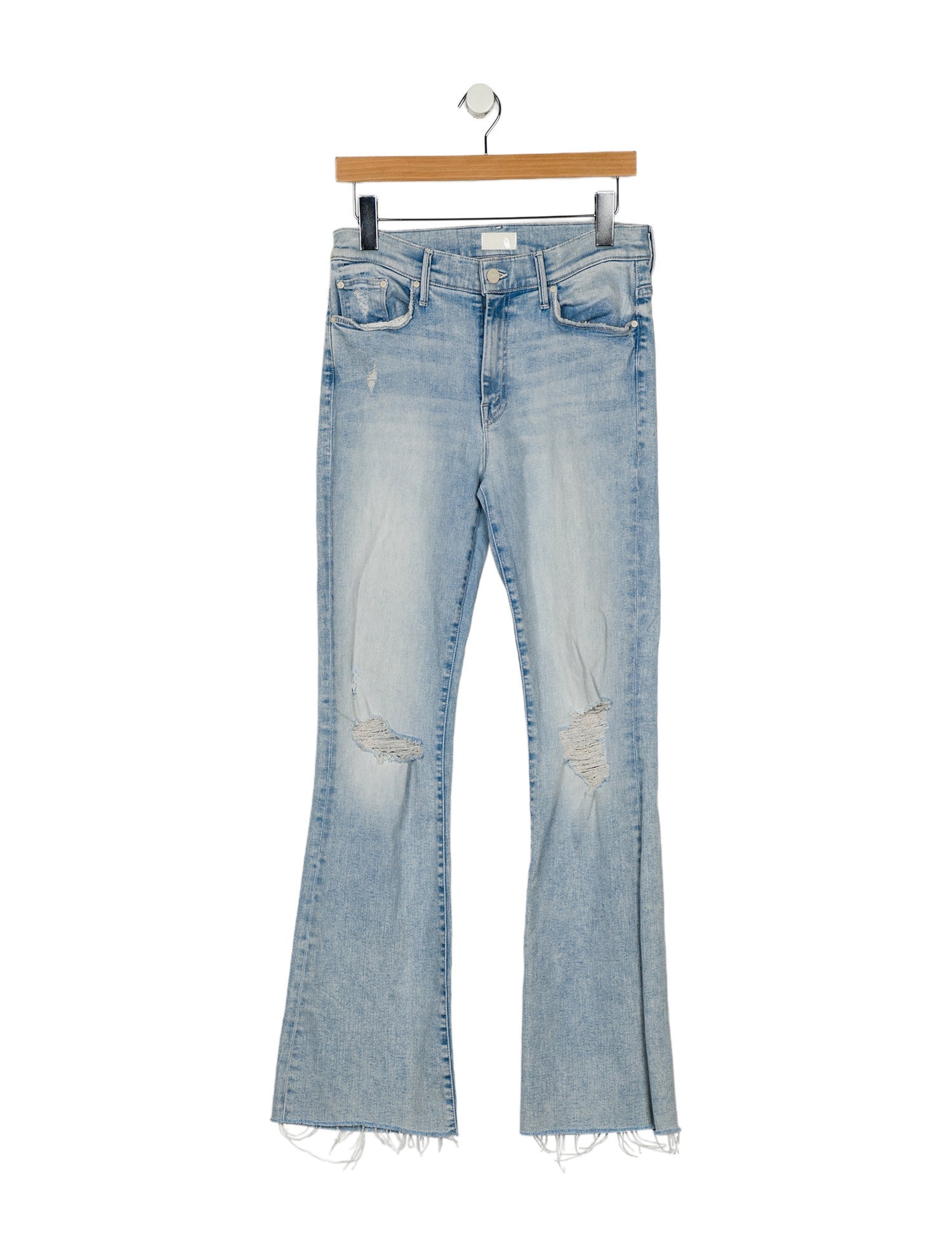 Mother Mid-Rise Wide Leg Jeans