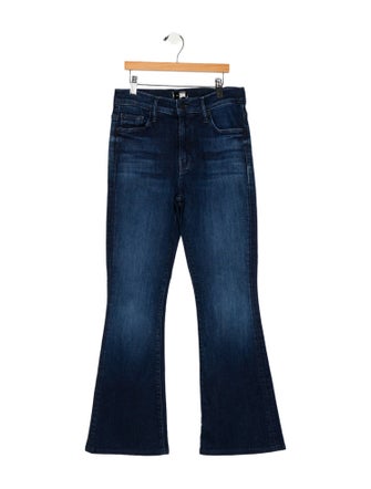 Mother Mid-Rise Wide Leg Jeans