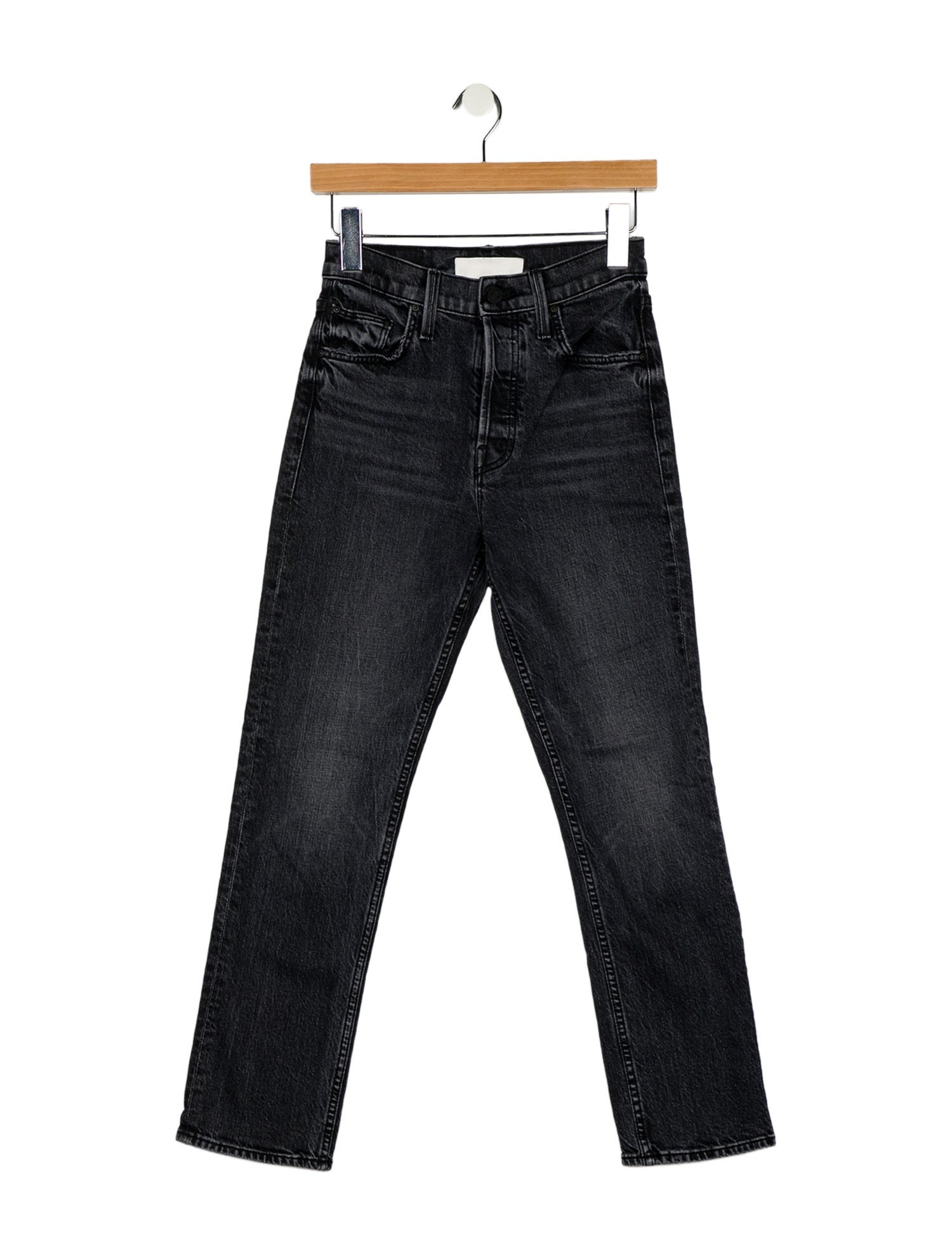 Mother Mid-Rise Straight Leg Jeans