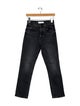 Mother Mid-Rise Straight Leg Jeans
