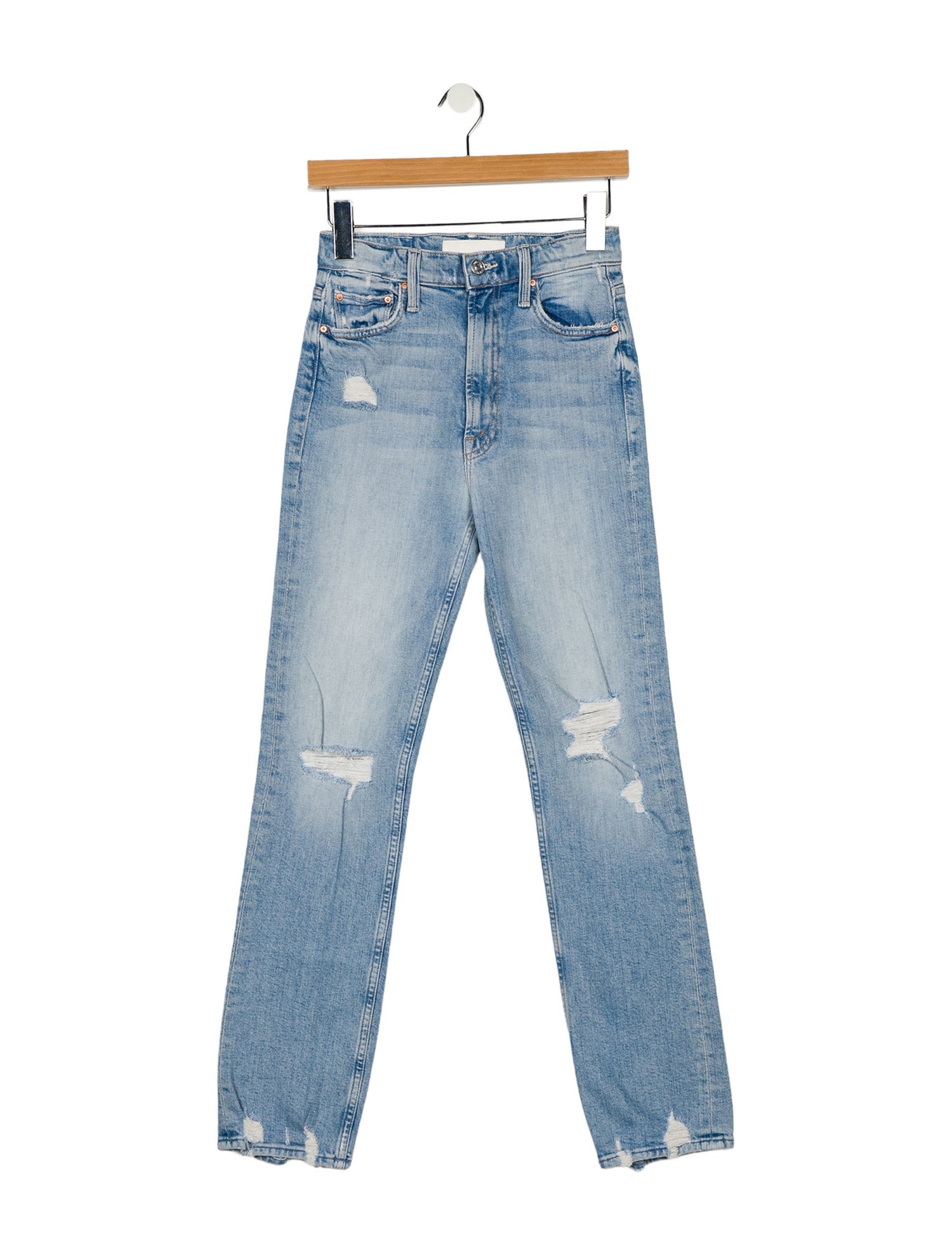 Mother High-Rise Straight Leg Jeans