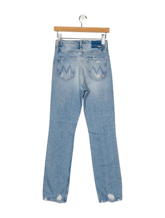 Mother High-Rise Straight Leg Jeans