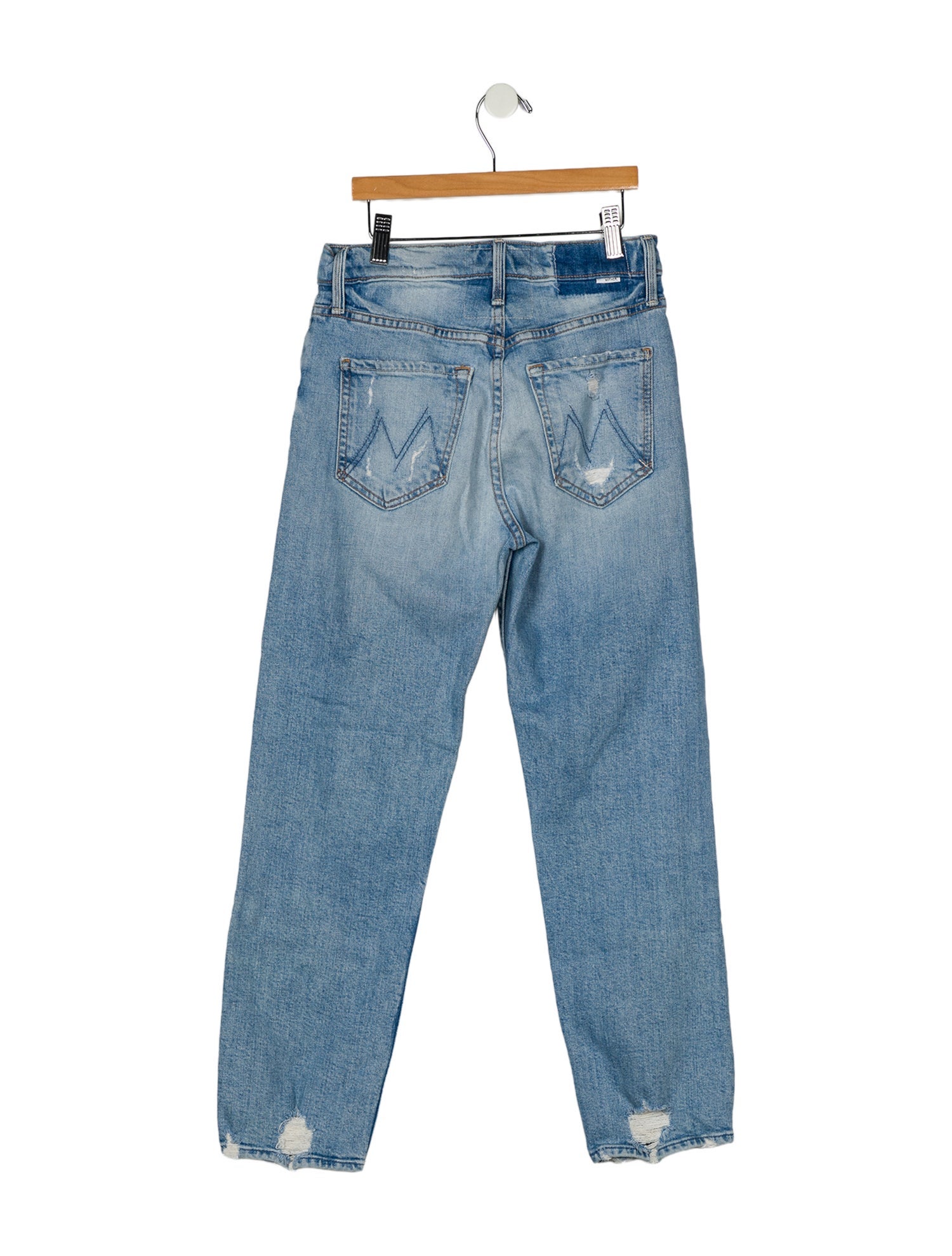 Mother Mid-Rise Straight Leg Jeans