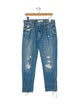 Mother Mid-Rise Straight Leg Jeans