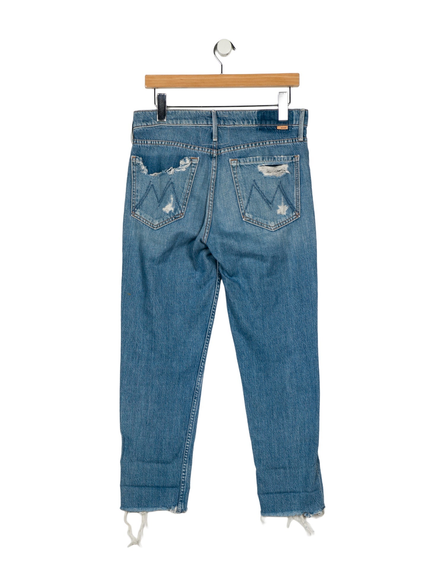Mother Mid-Rise Straight Leg Jeans