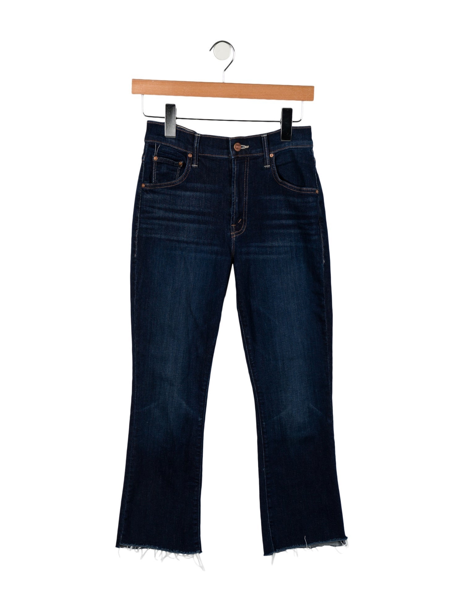 Mother Mid-Rise Straight Leg Jeans