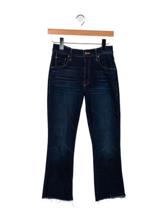 Mother Mid-Rise Straight Leg Jeans