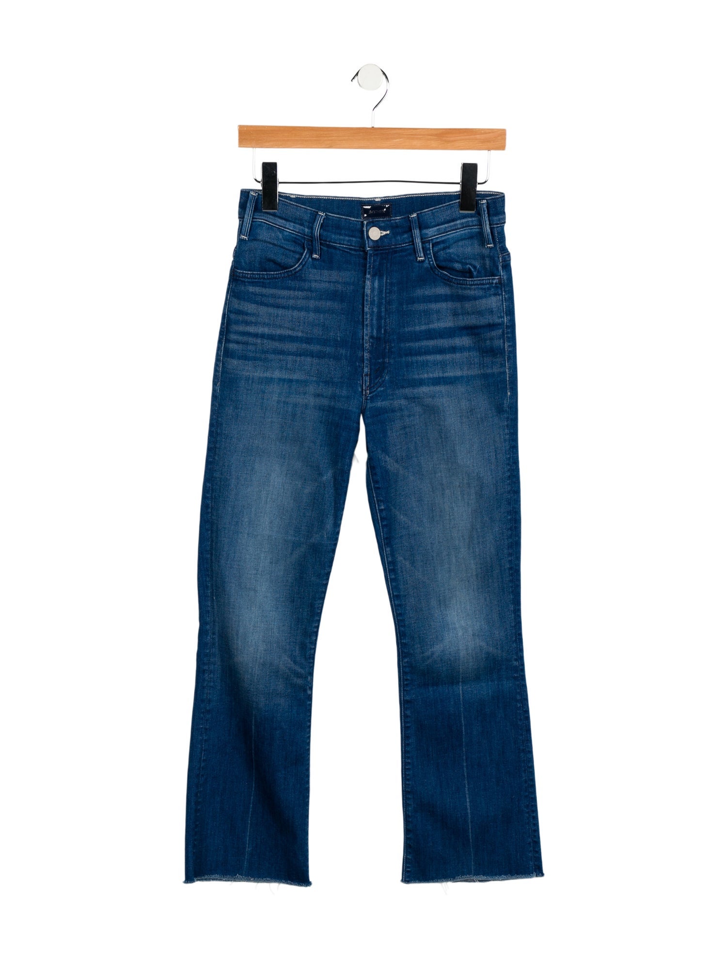 Mother Mid-Rise Straight Leg Jeans