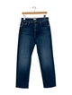 Mother Mid-Rise Straight Leg Jeans