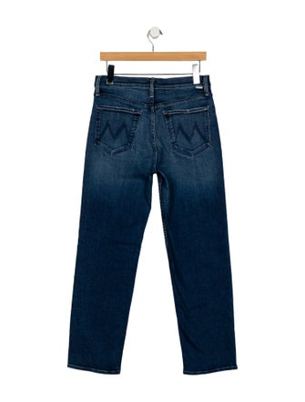 Mother Mid-Rise Straight Leg Jeans