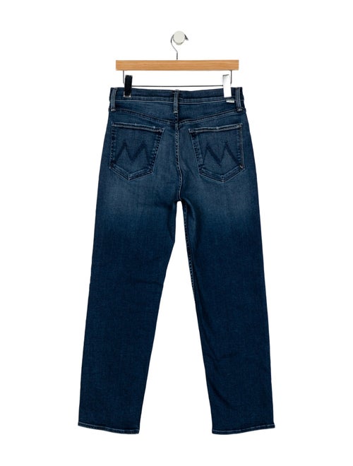 Mother Mid-Rise Straight Leg Jeans