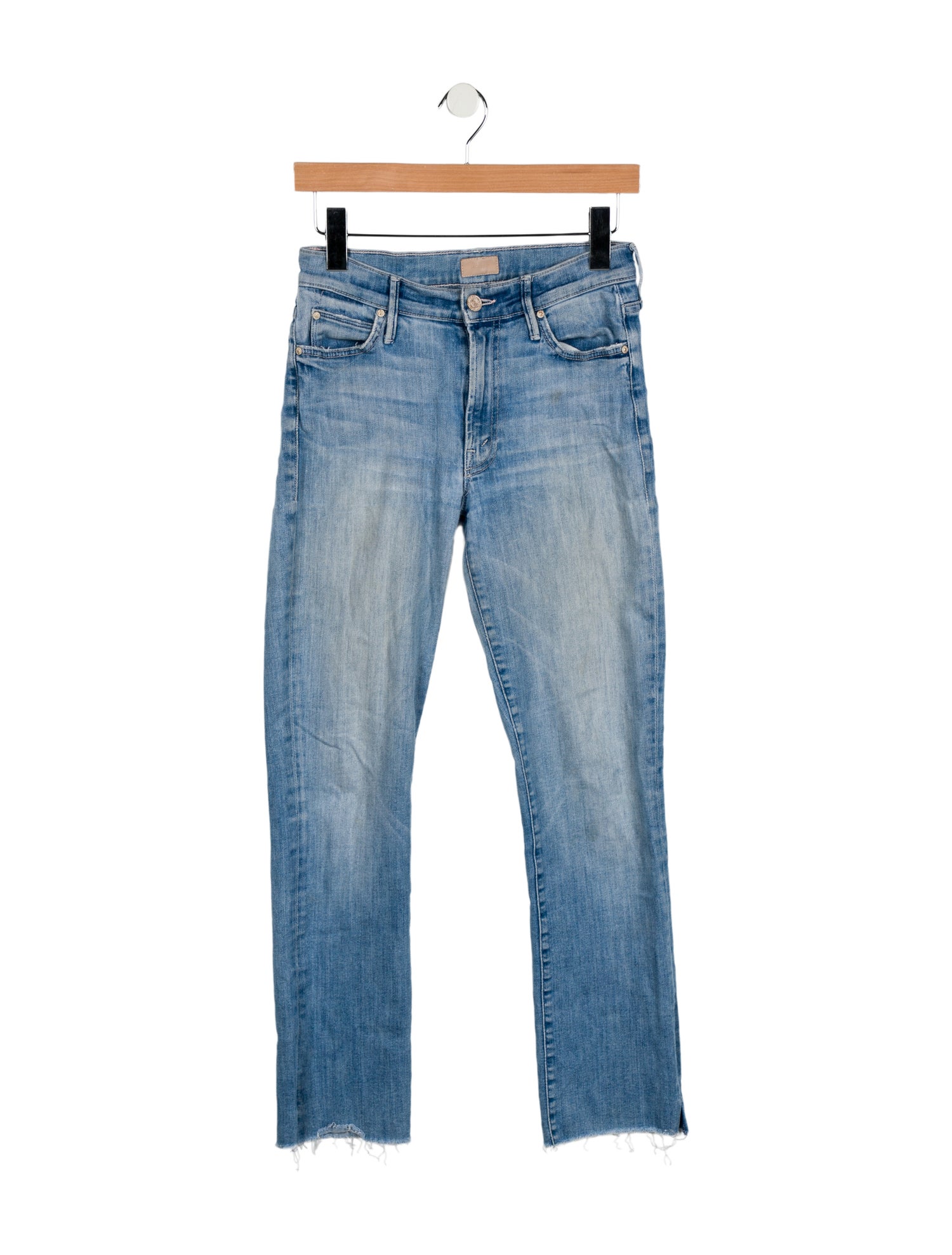 Mother Mid-Rise Straight Leg Jeans