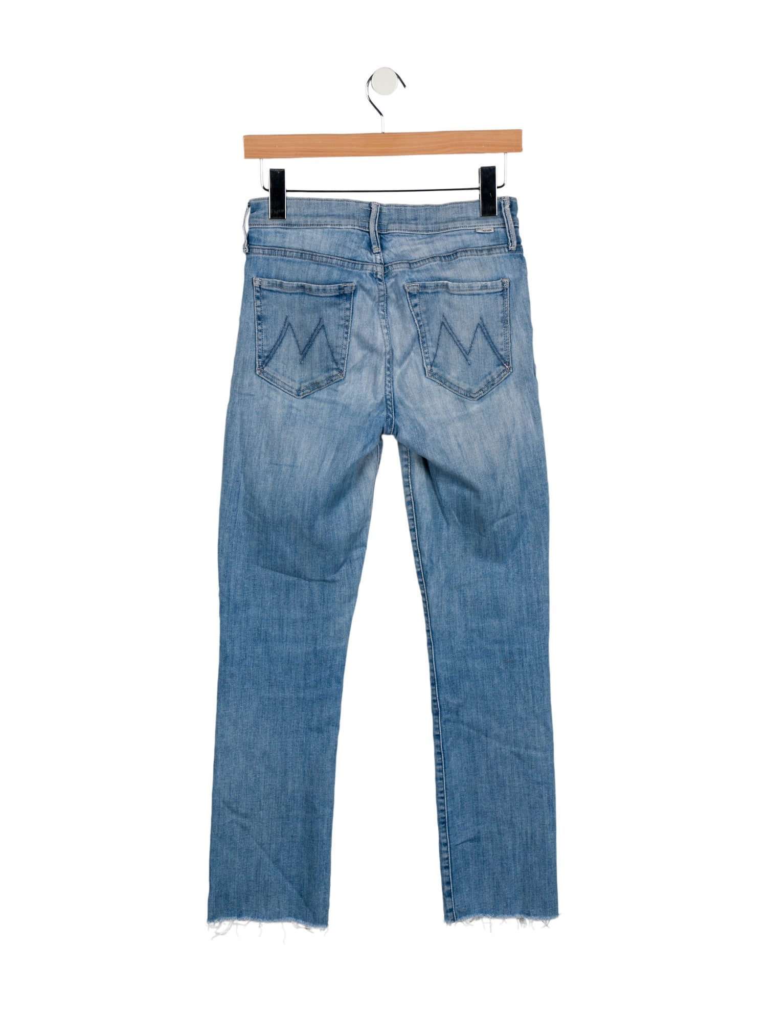 Mother Mid-Rise Straight Leg Jeans