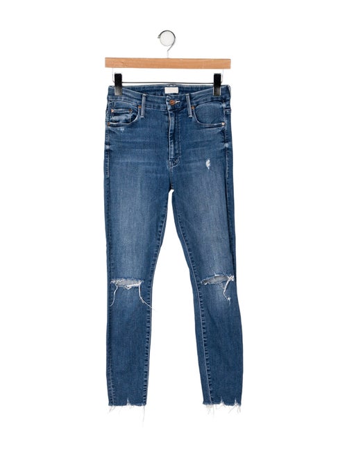 Mother Mid-Rise Skinny Leg Jeans