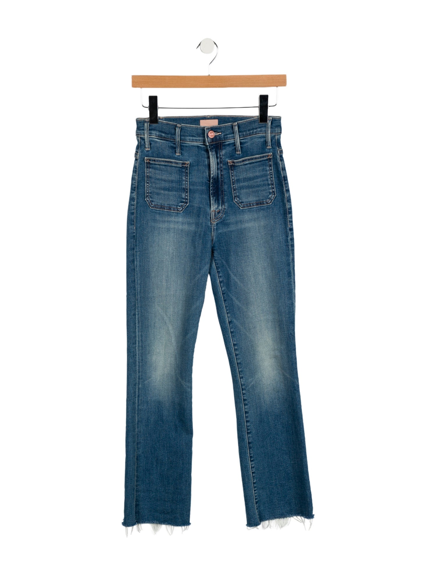 Mother Mid-Rise Straight Leg Jeans