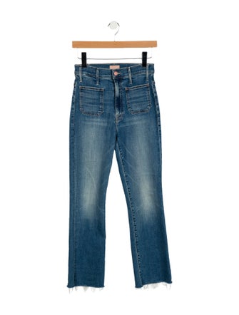 Mother Mid-Rise Straight Leg Jeans