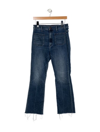 Mother Mid-Rise Straight Leg Jeans