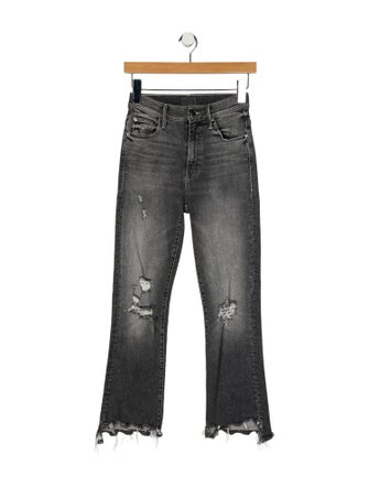 Mother Mid-Rise Straight Leg Jeans