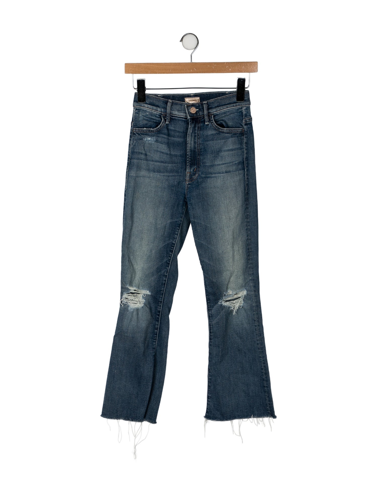 Mother Mid-Rise Straight Leg Jeans