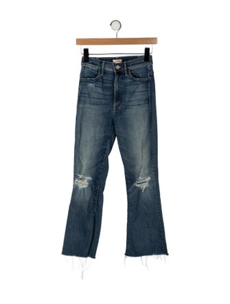 Mother Mid-Rise Straight Leg Jeans