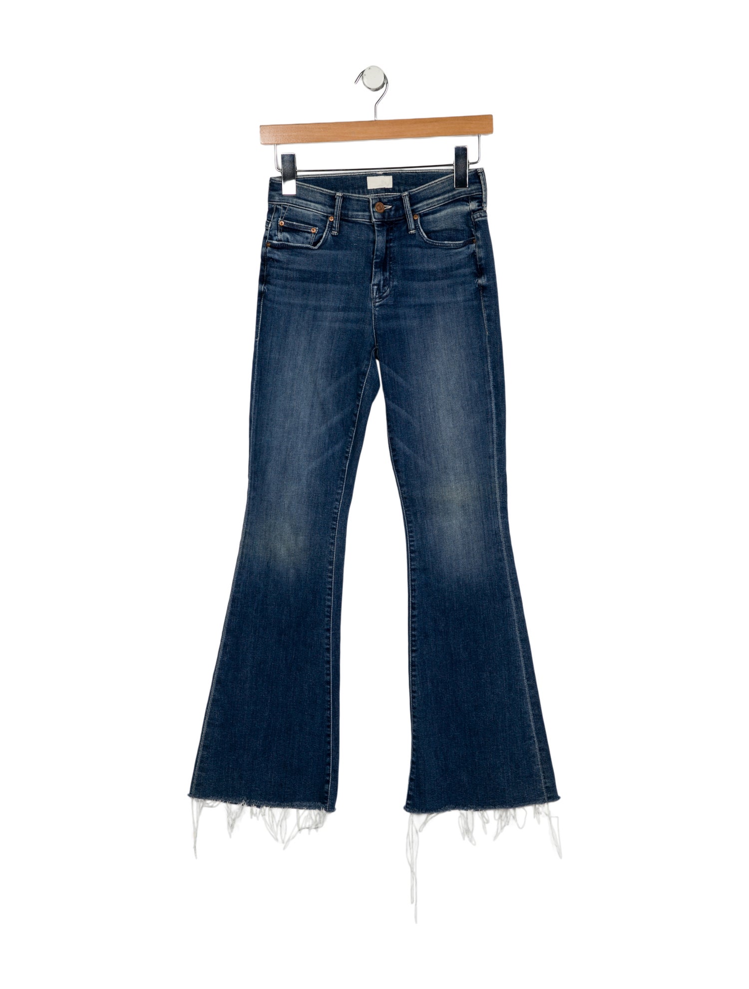Mother Mid-Rise Wide Leg Jeans