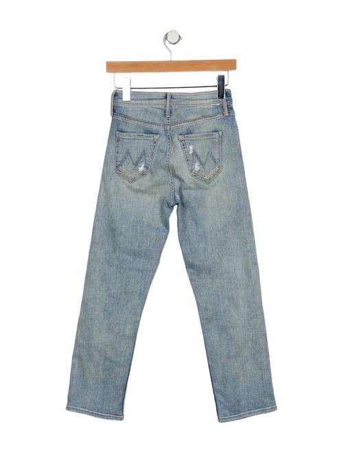 Mother Mid-Rise Straight Leg Jeans