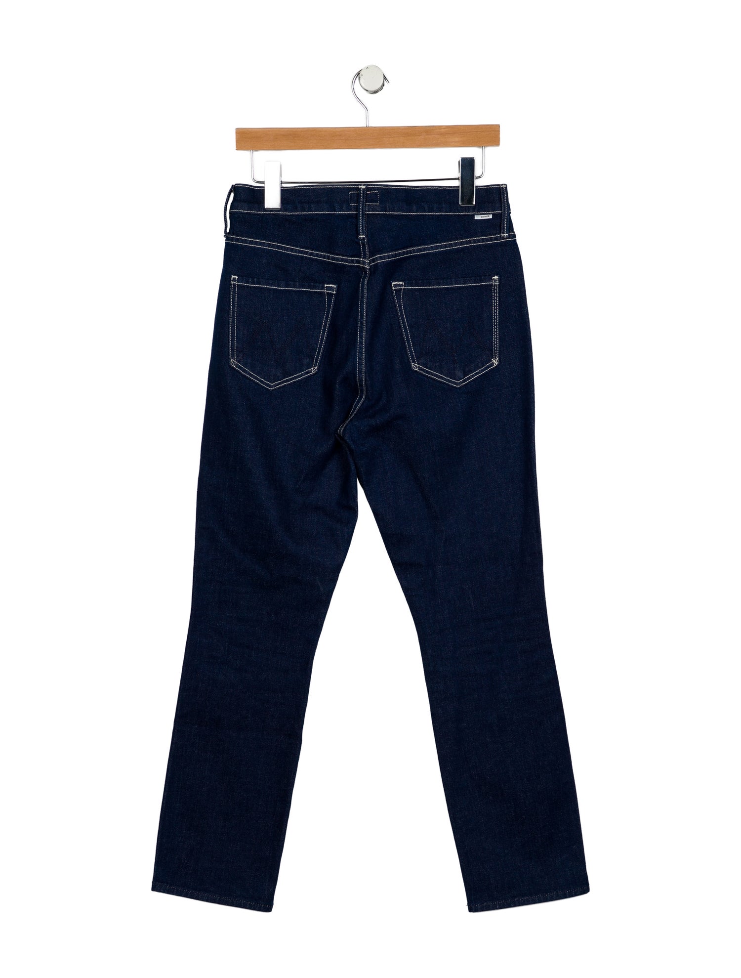 Mother Mid-Rise Straight Leg Jeans