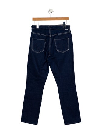 Mother Mid-Rise Straight Leg Jeans