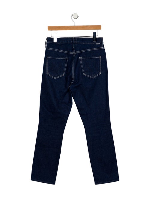 Mother Mid-Rise Straight Leg Jeans