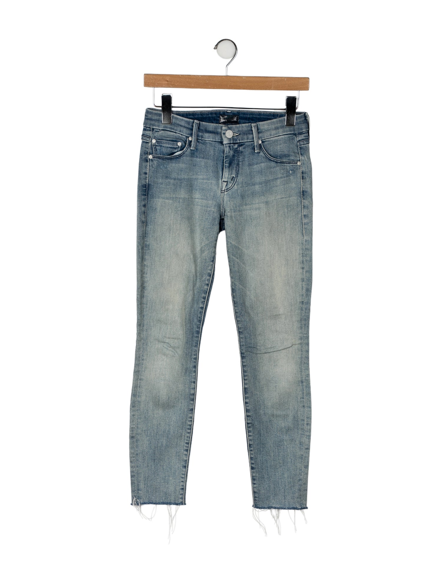 Mother Mid-Rise Skinny Leg Jeans