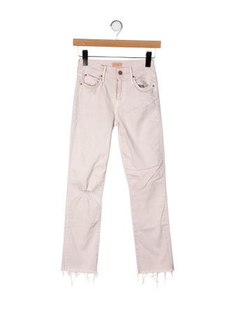 Mother Mid-Rise Straight Leg Jeans