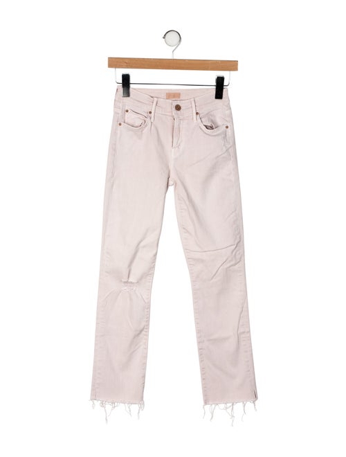 Mother Mid-Rise Straight Leg Jeans