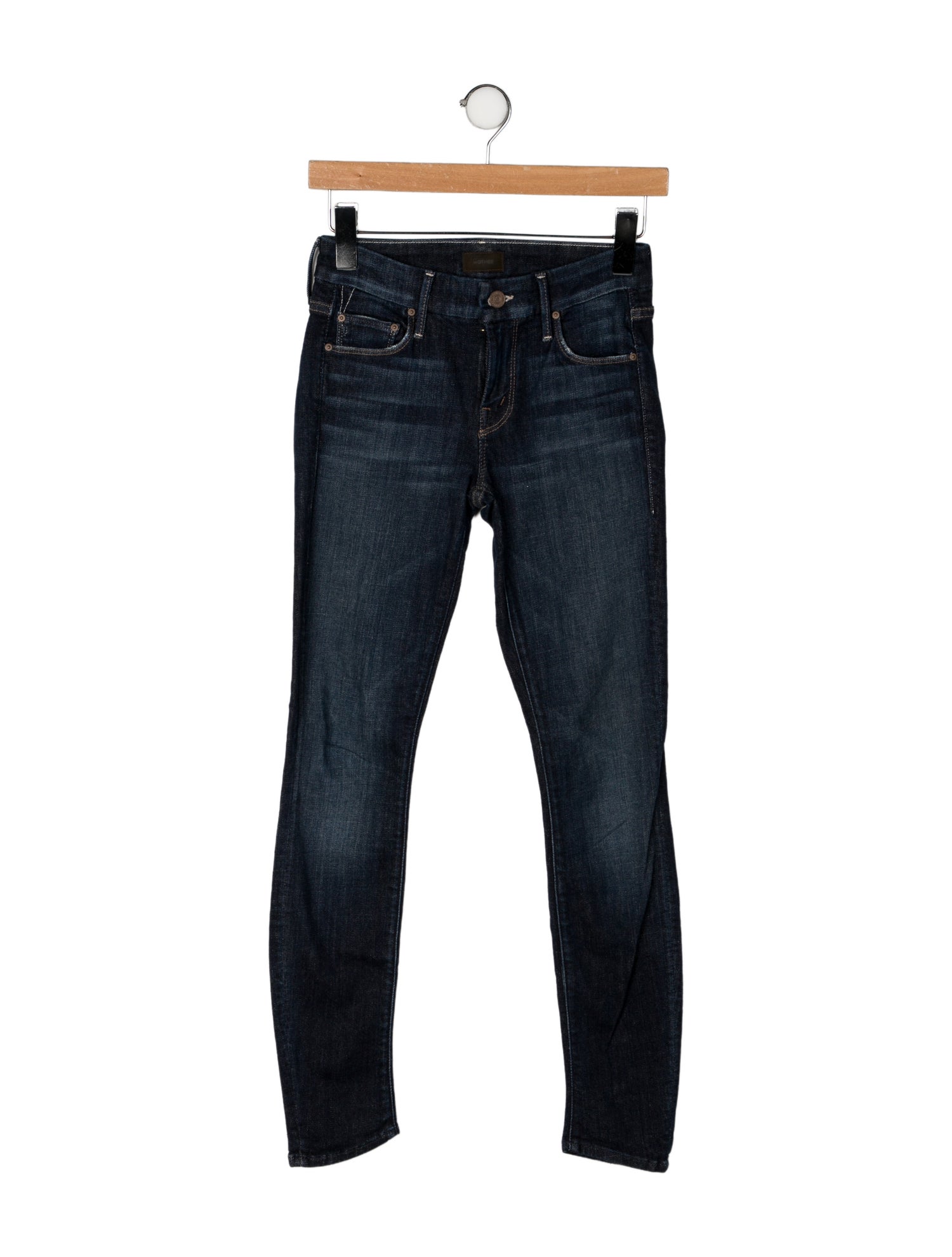 Mother Mid-Rise Skinny Leg Jeans