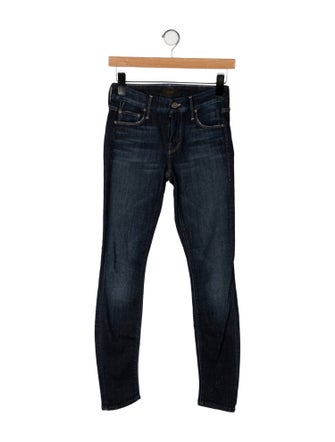 Mother Mid-Rise Skinny Leg Jeans