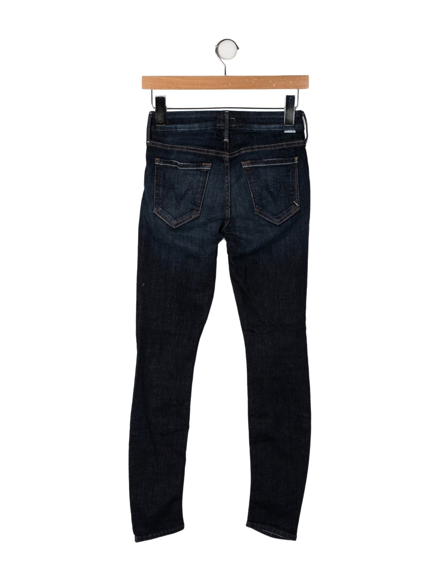 Mother Mid-Rise Skinny Leg Jeans