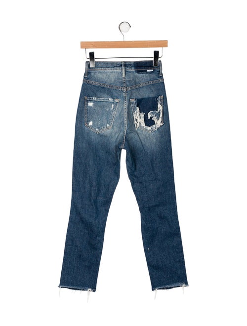 Mother Mid-Rise Straight Leg Jeans